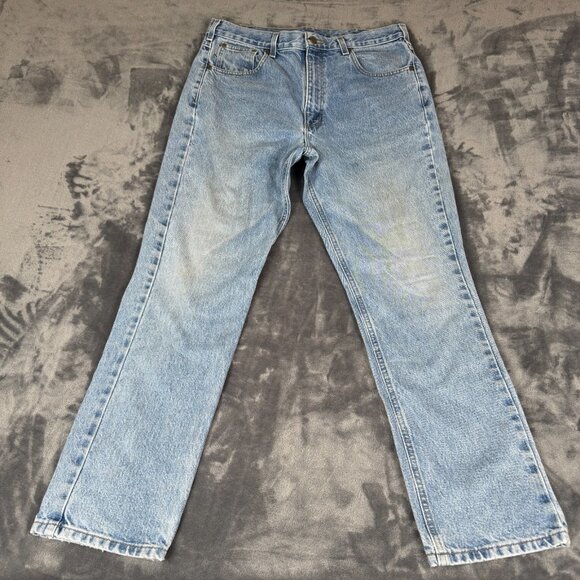Carhartt Jeans, 36X32, Light Blue, B18STW, Men’s Workwear Traditional Fit - Picture 1 of 11